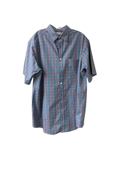 Gold Label Roundtree York Men's Shirt Blue Pink LT