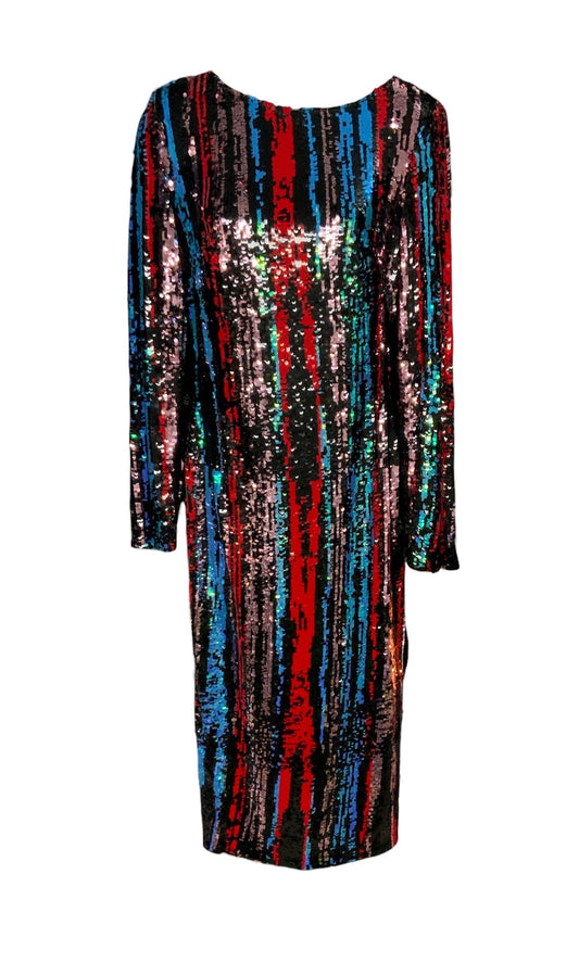 Dress the Population Women’s Multicolor Sequined Dress S