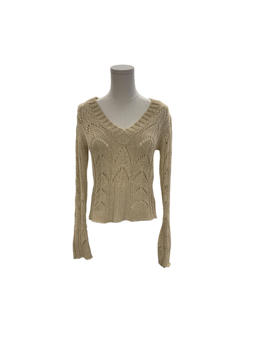 Women's V Sweater Gold S