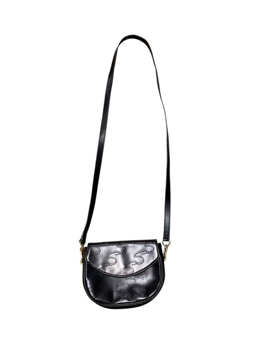Scaasi Black Leather Handbag