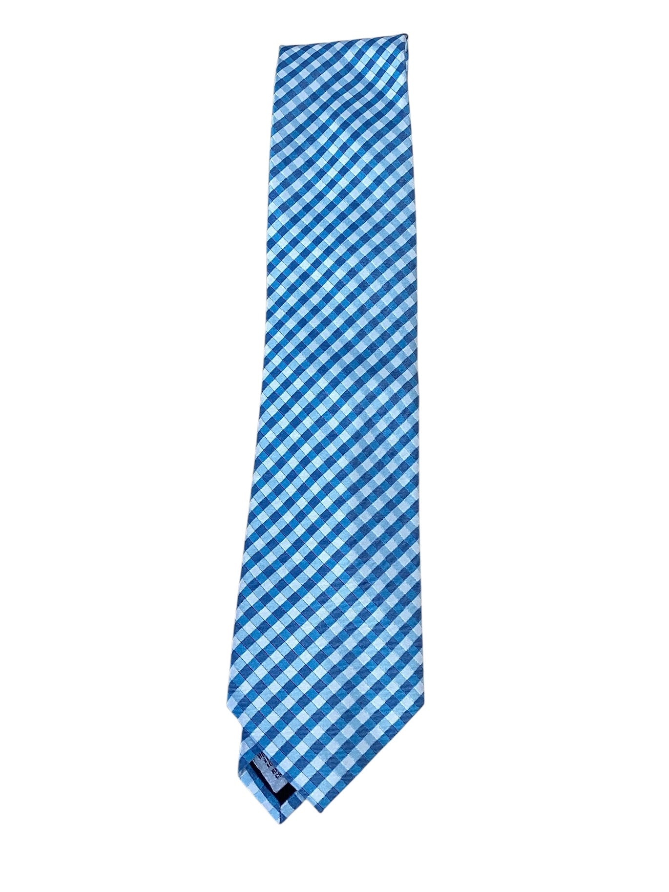 Geoffrey Beene Men’s Blue Checkered Tie
