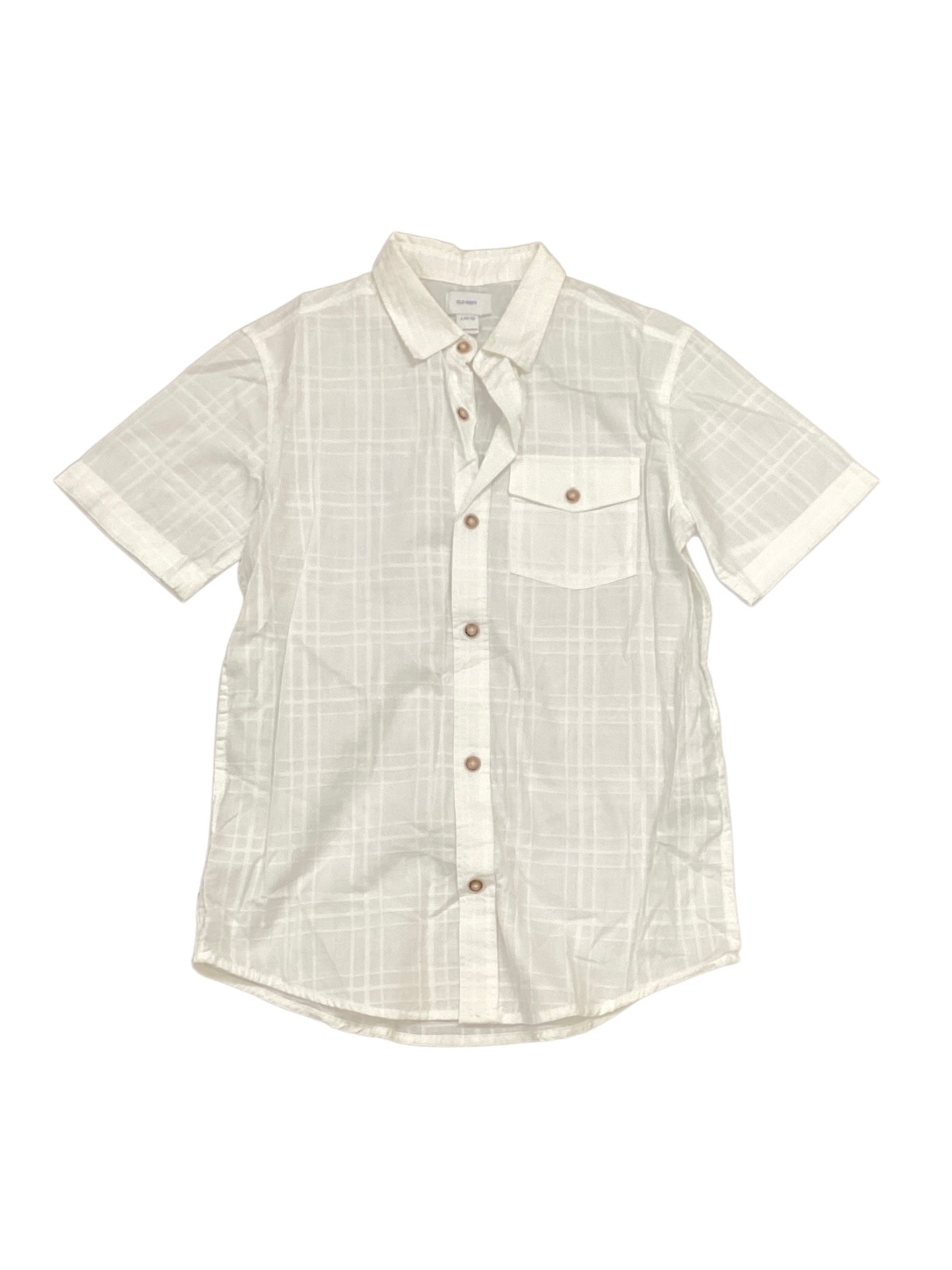 Old Navy Boys White Shirt 10-12