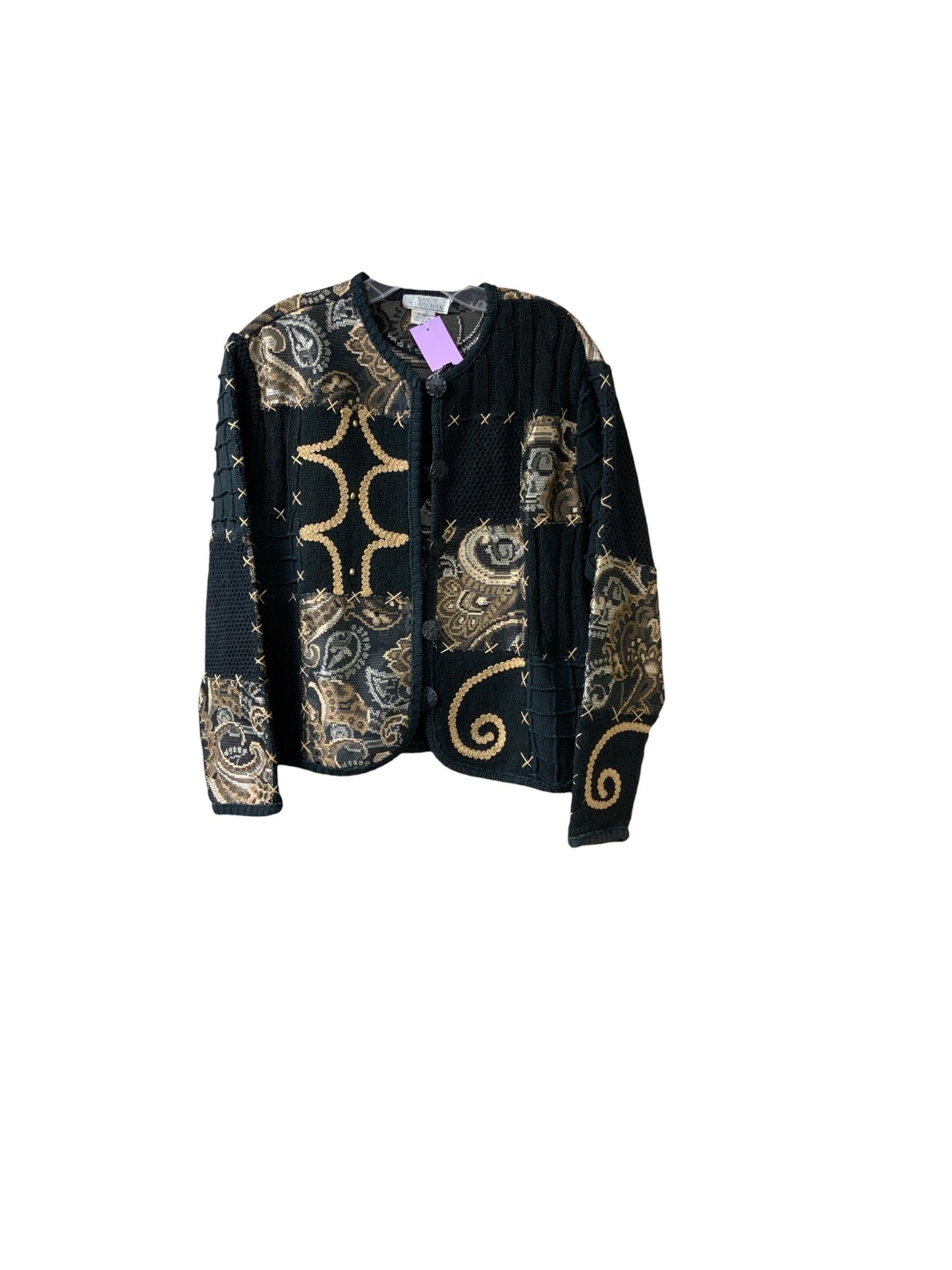 Sandy Starkman Women's Jacket Black/Tan M