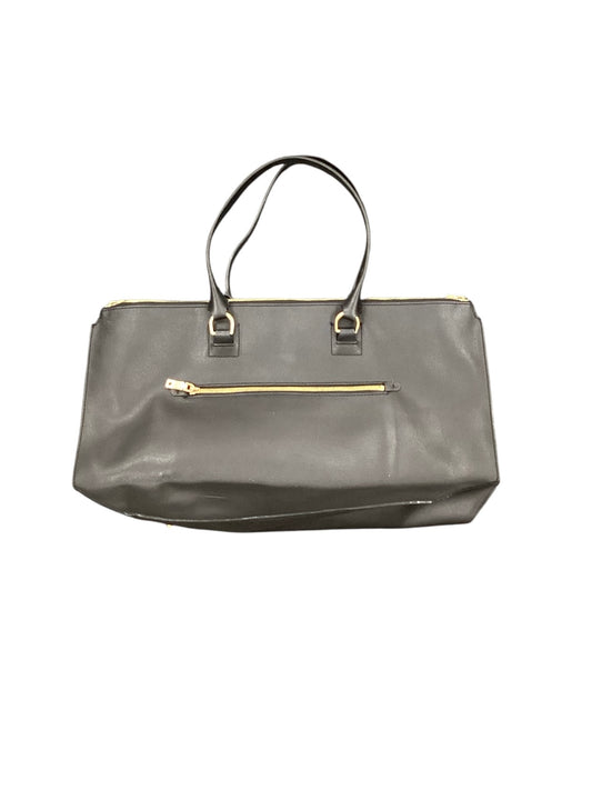 J.Crew Black Leather Tote Bag