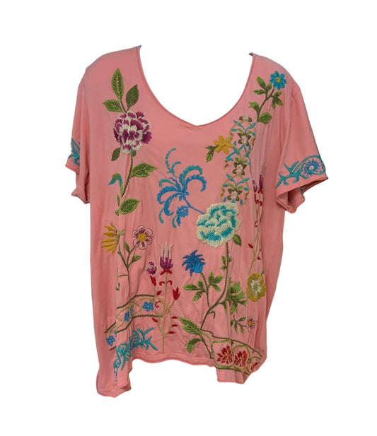 Johnny Was Women’s Pink Shirt L