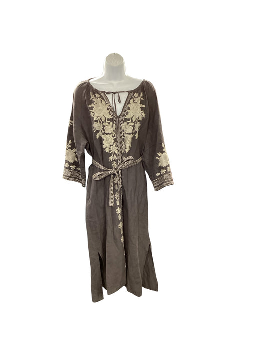 JWLA Women's Linen Caftan Gray L