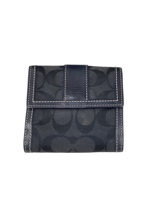 Coach Black Logo Wallet