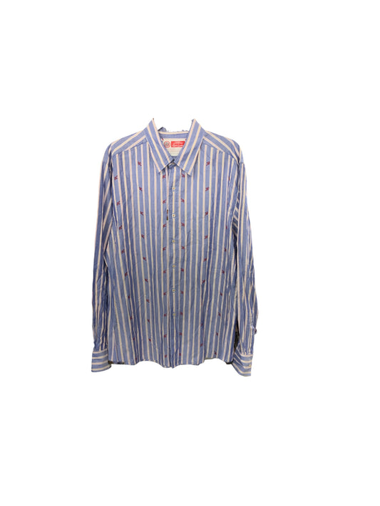 Robert Graham Men's Shirt Blue Red 2XL