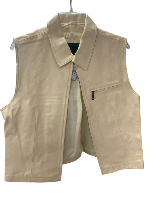 Serrano Leather Woman Vest Cream XL
