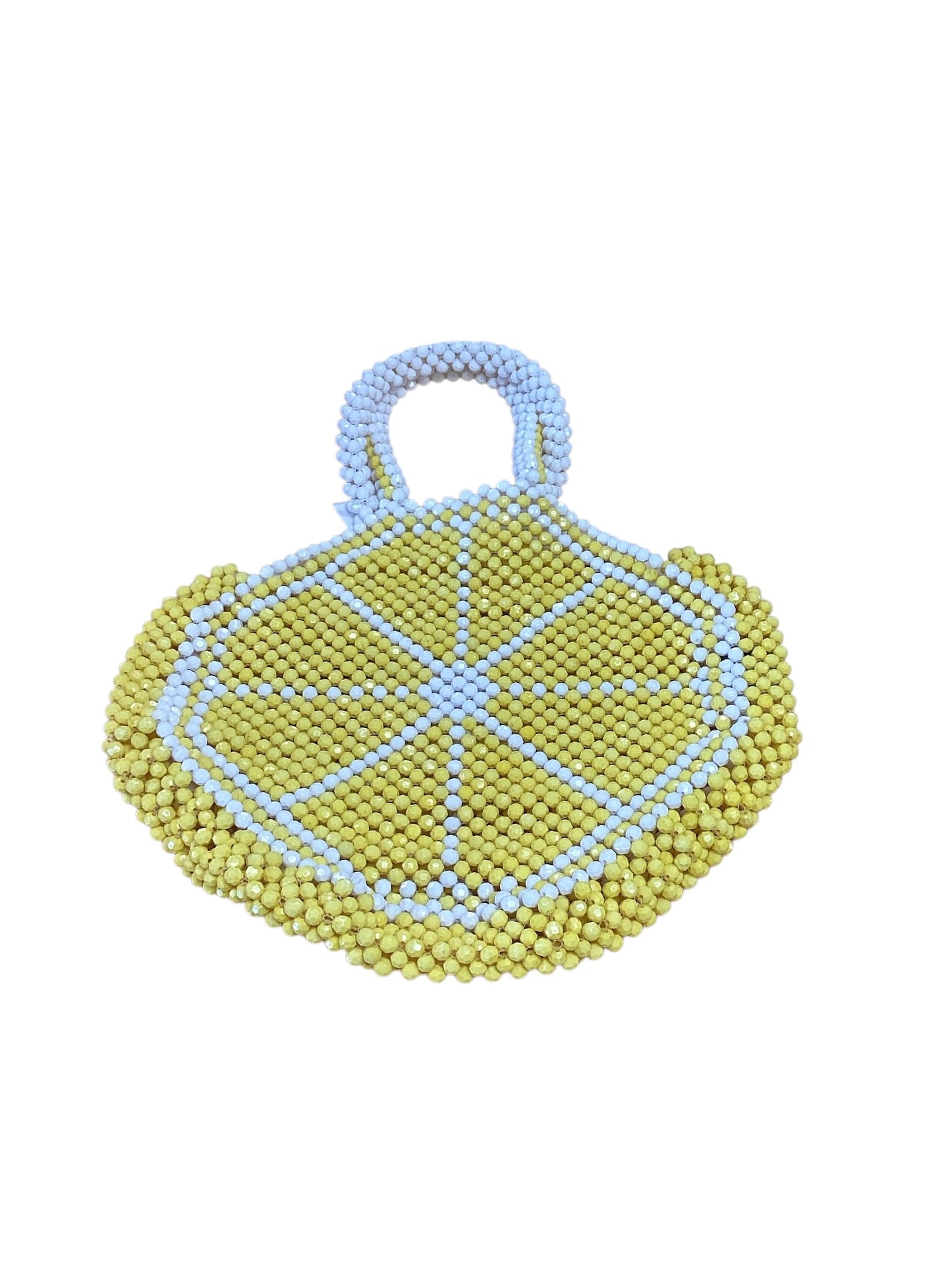 Yellow Beaded Lemon Bag