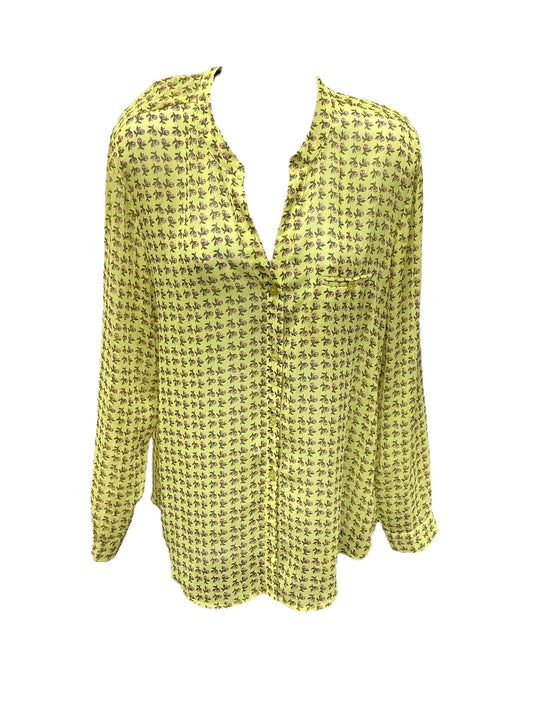 Kut From Kloth Women’s Yellow Blouse XL