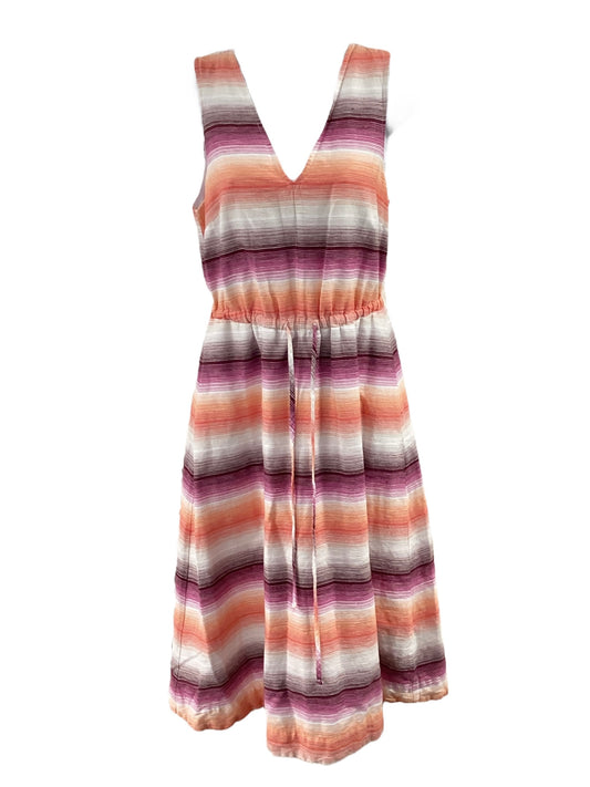 Gap Women's Stripe Dress Orange 4T