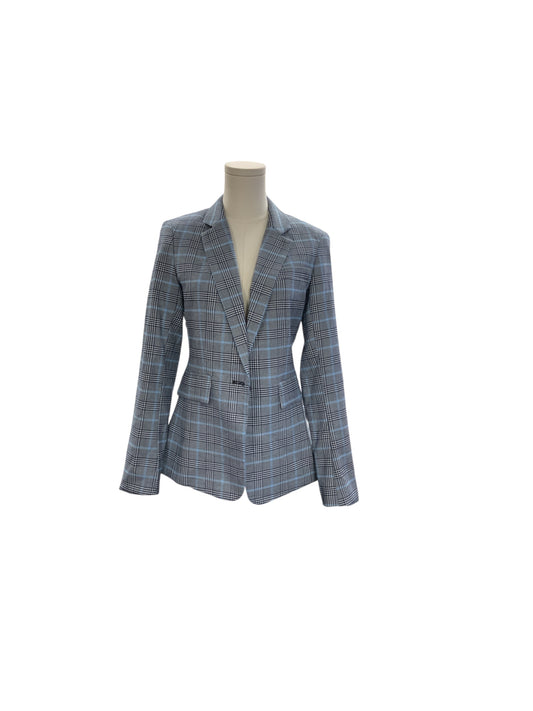 1 State Jr Blazer Navy Plaid 4=S