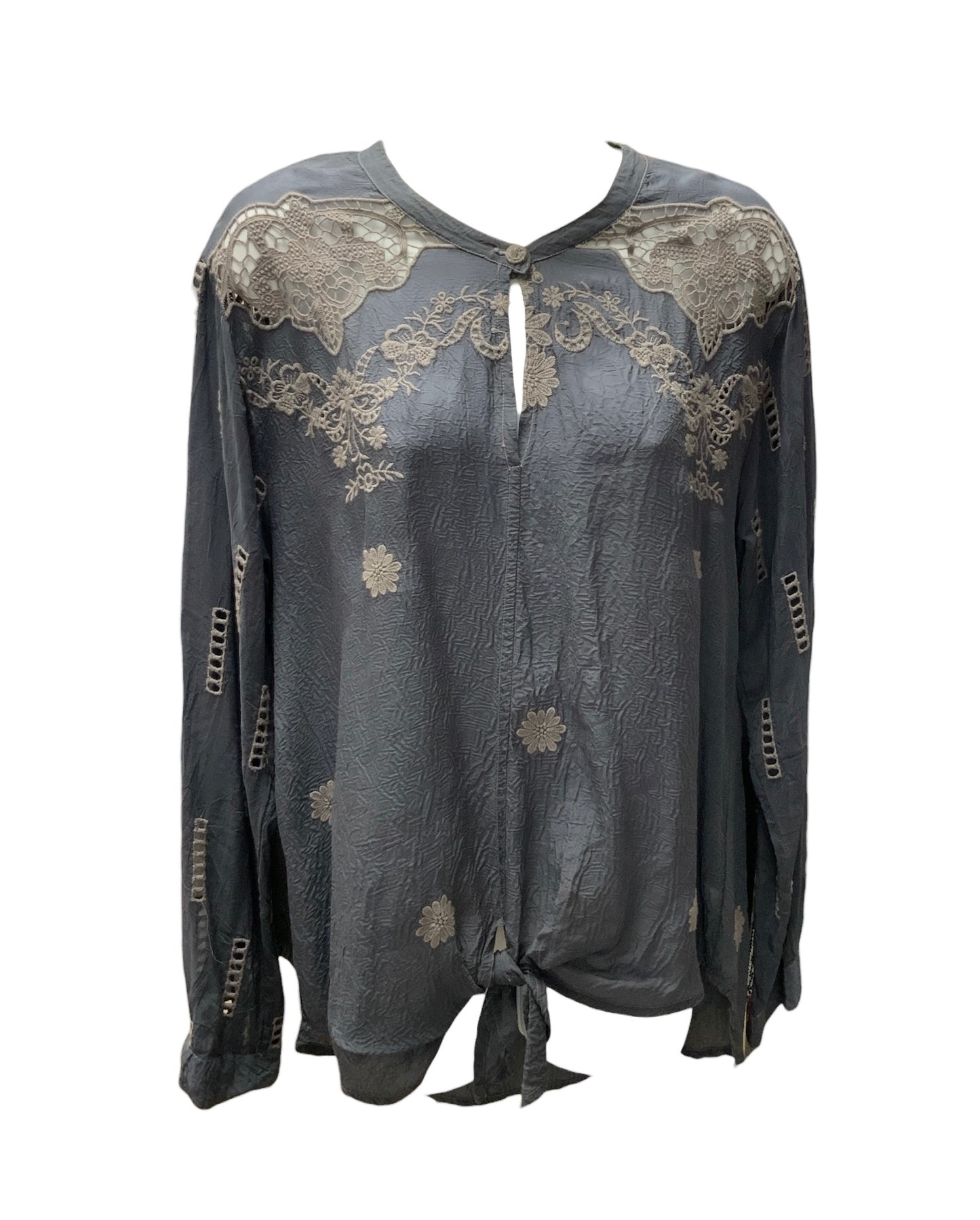 Johnny Was Women’s Gray Top M