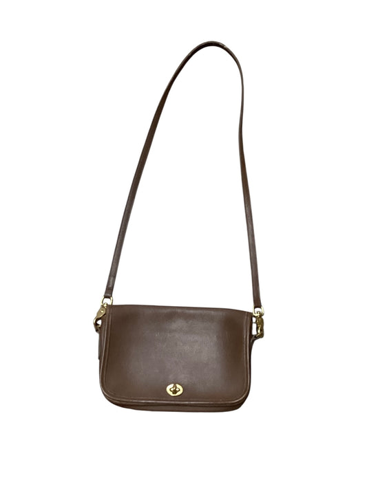 Vintage Coach Brown Leather Handbag