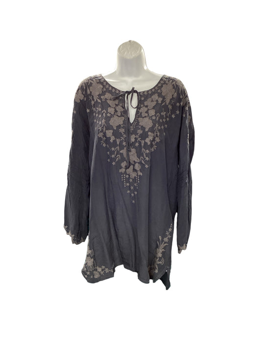 Johnny Was Women's Tunic Slate/Gray XL