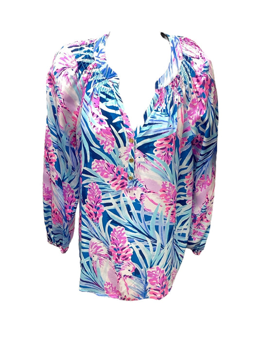 Lilly Pulitzer Women’s Blue Silk Blouse S