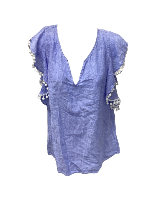 Lilly Pulitzer Women’s Blue Linen Top L