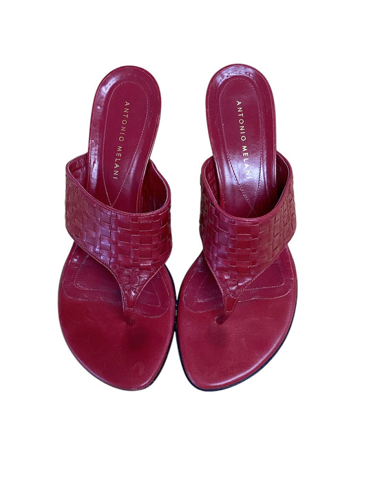 Antonio Melani Red Sandals 8.5