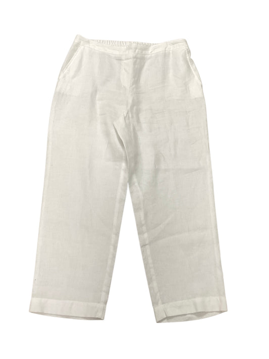 Chicos Women’s White Linen Pants 10