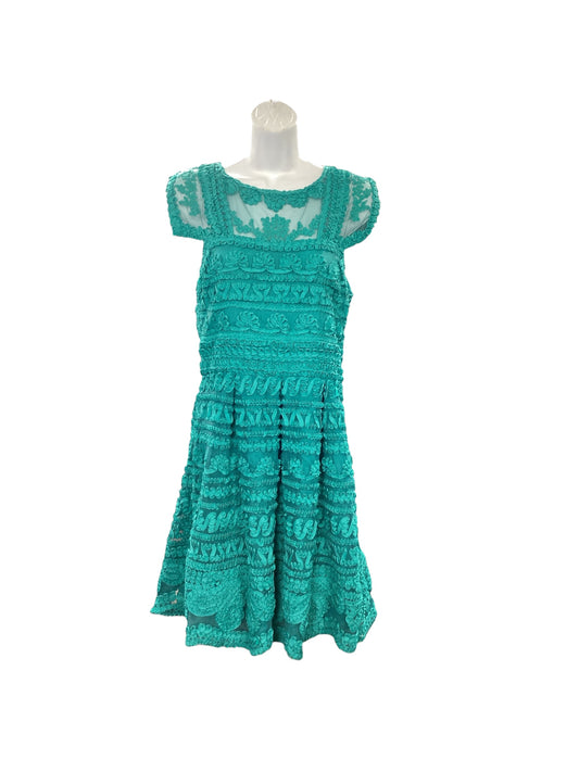 NWT Yoana Baraschi Women's Dress Teal Lace 6=S