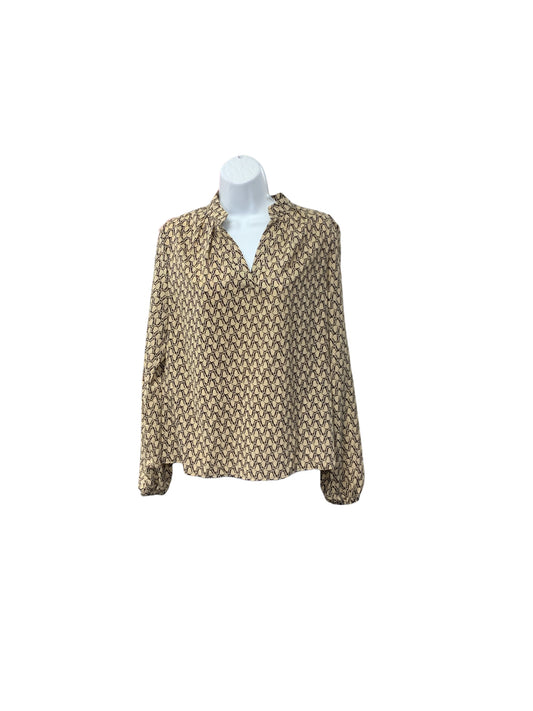Shein Women's Blouse Tan Black M