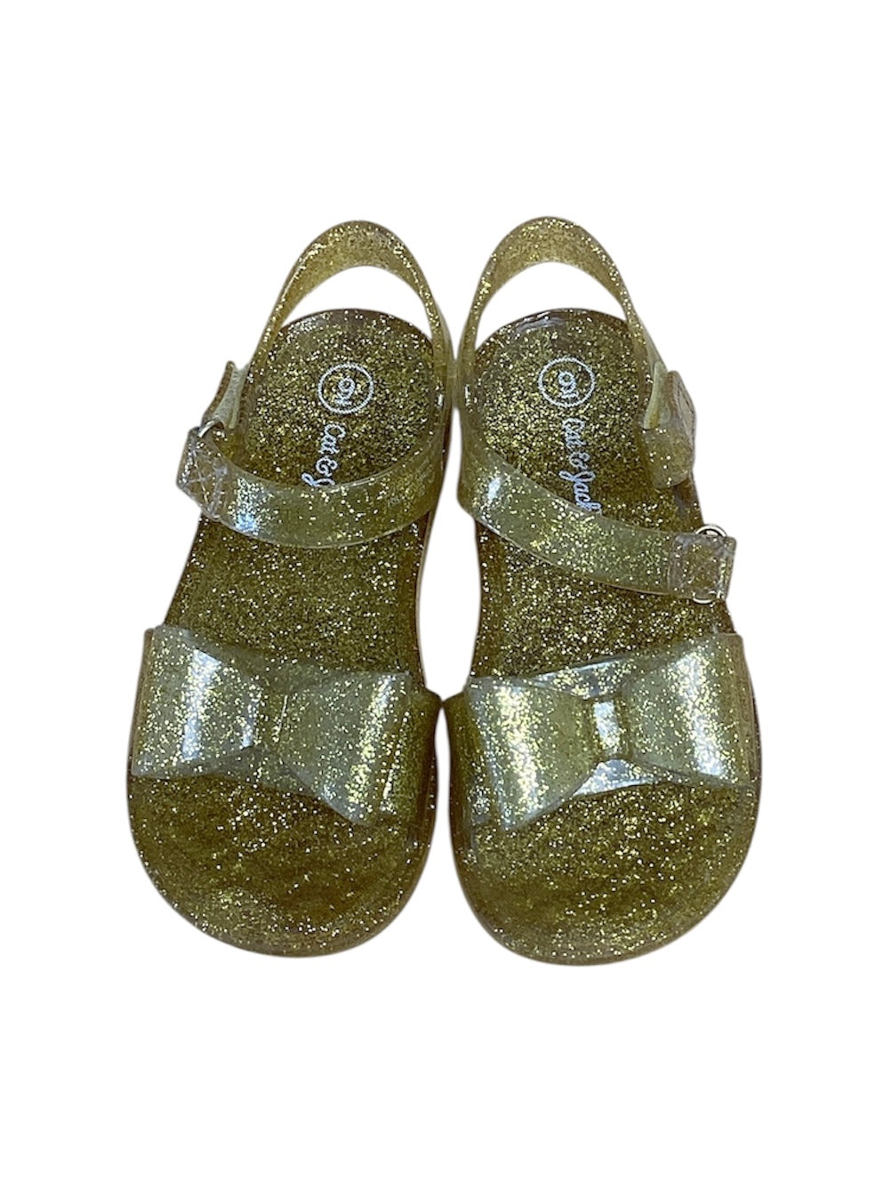 Cat & Jack Gold Jelly Sandals 9