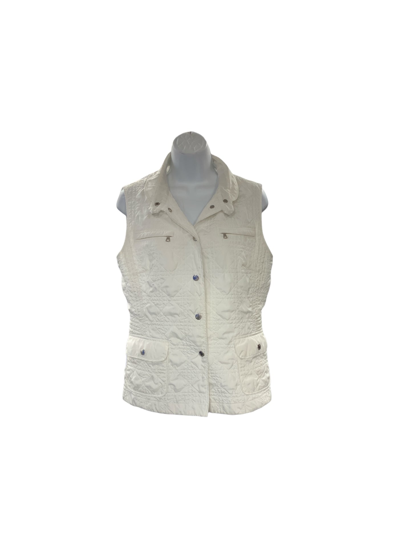 Bogner Women's Quilted Vest White 8=M