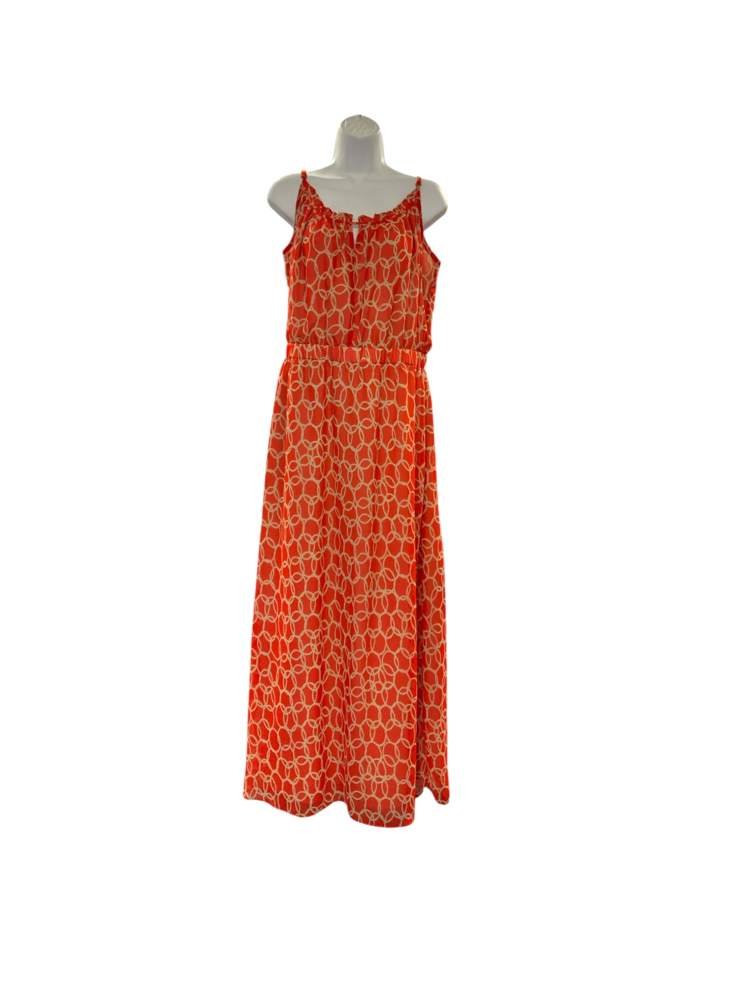 Banana Republic Women's Dress Red Circle 10=M