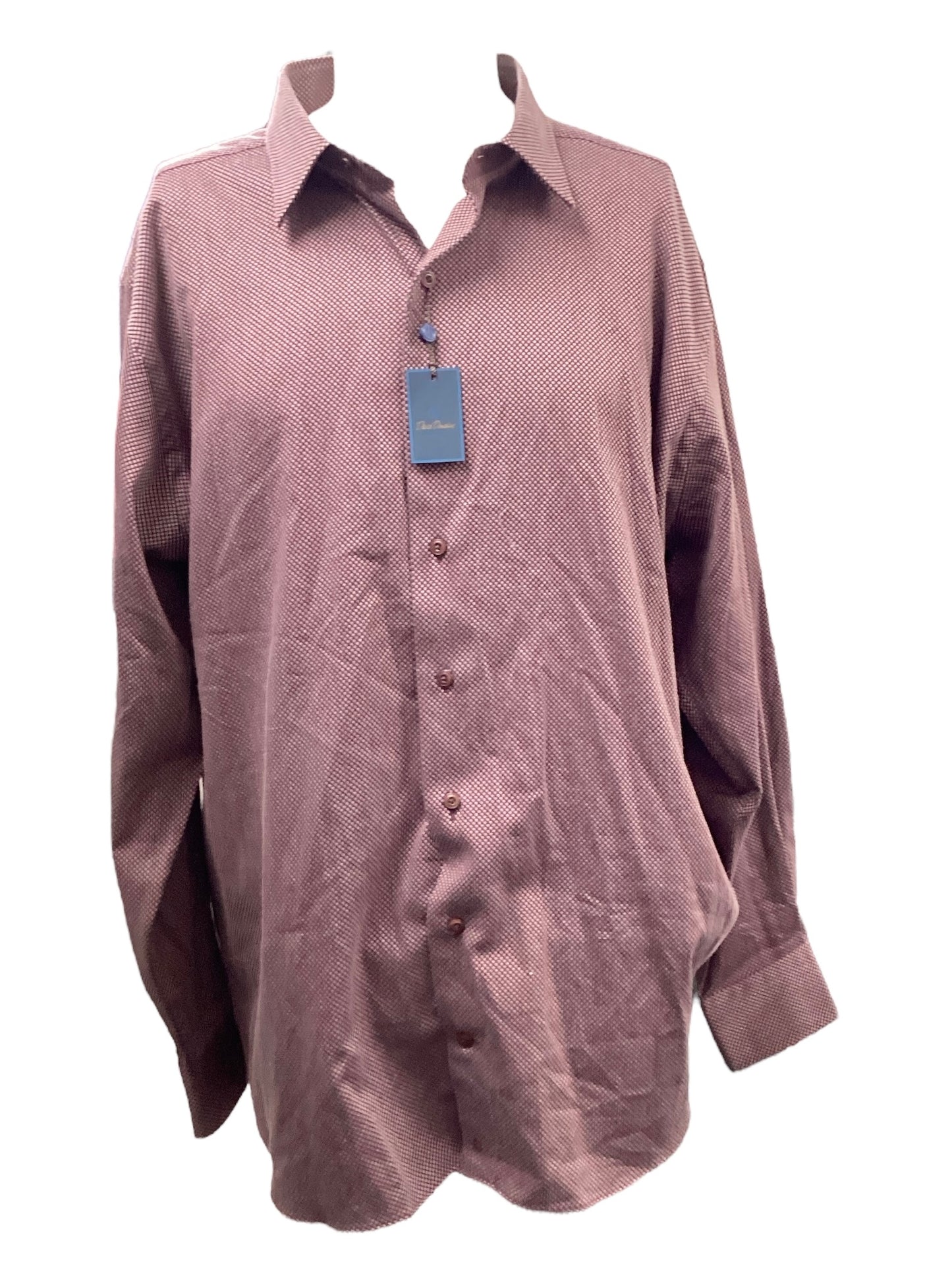 NWT David Donahue Men's Shirt Velvet XXL