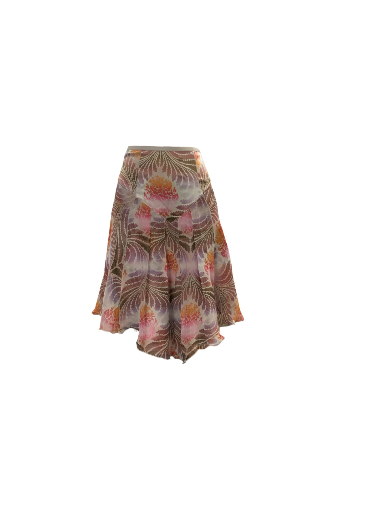 NWT Diane Von Furstenberg Women's Skirt Plum Silk 2=XS