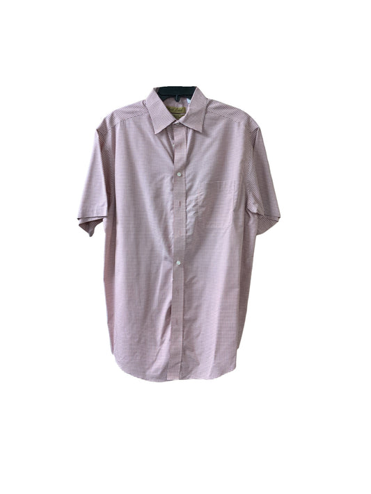 Gold Label Roundtree York Men's Shirt Coral Gray LT