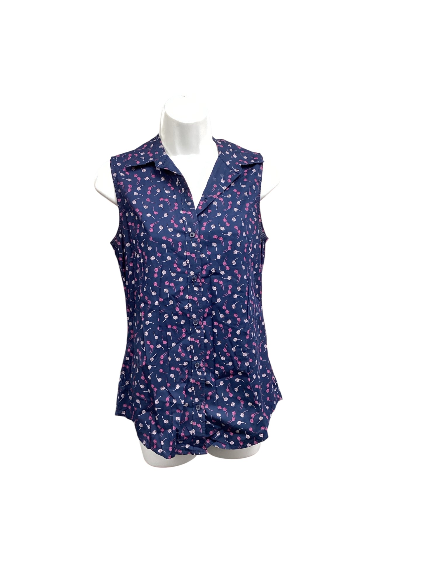 Banana Republic Women's Blouse Navy floral 4