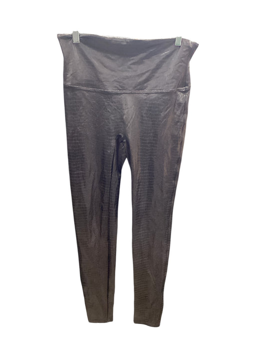 Spanx Women's Leather Leggings Brown XL