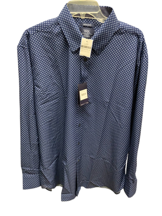 NWT WRK Men's Shirt Navy 17.5