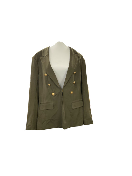 NWT Lane Bryant Women's Blazer Olive Ponte 14=L