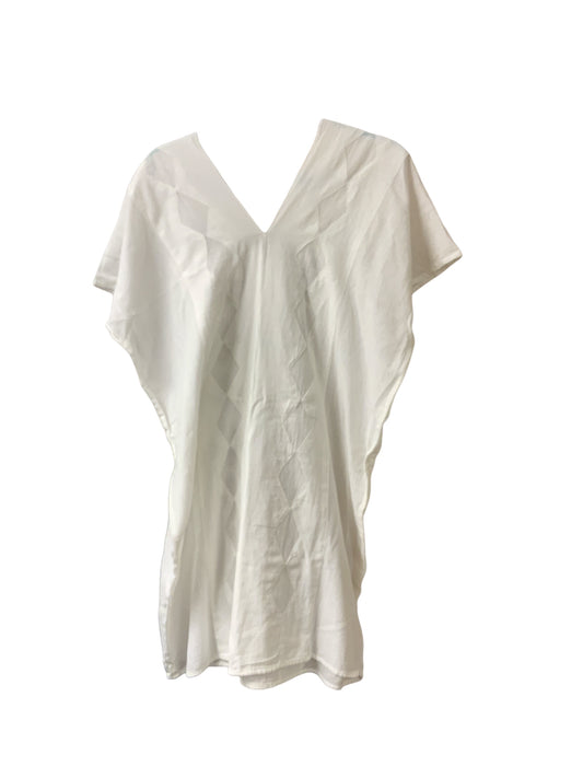 Women' Sheer Lounge Dress White 2X