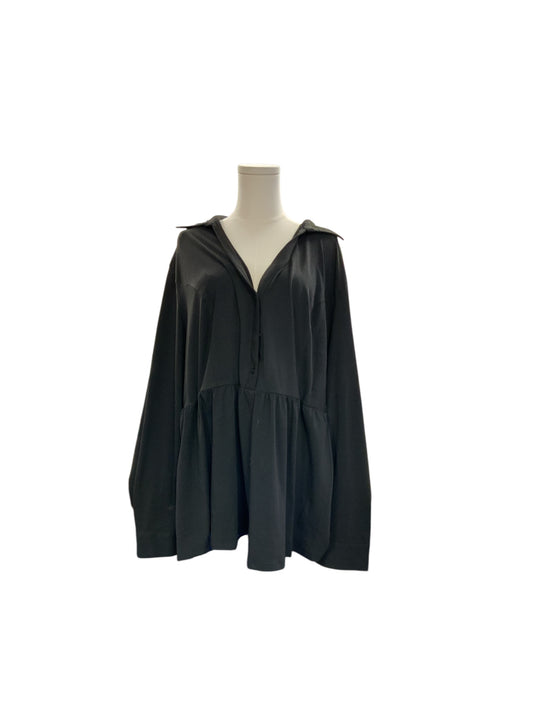 NWT Hannah Nikole Women's Knit Blouse Black 22=2X