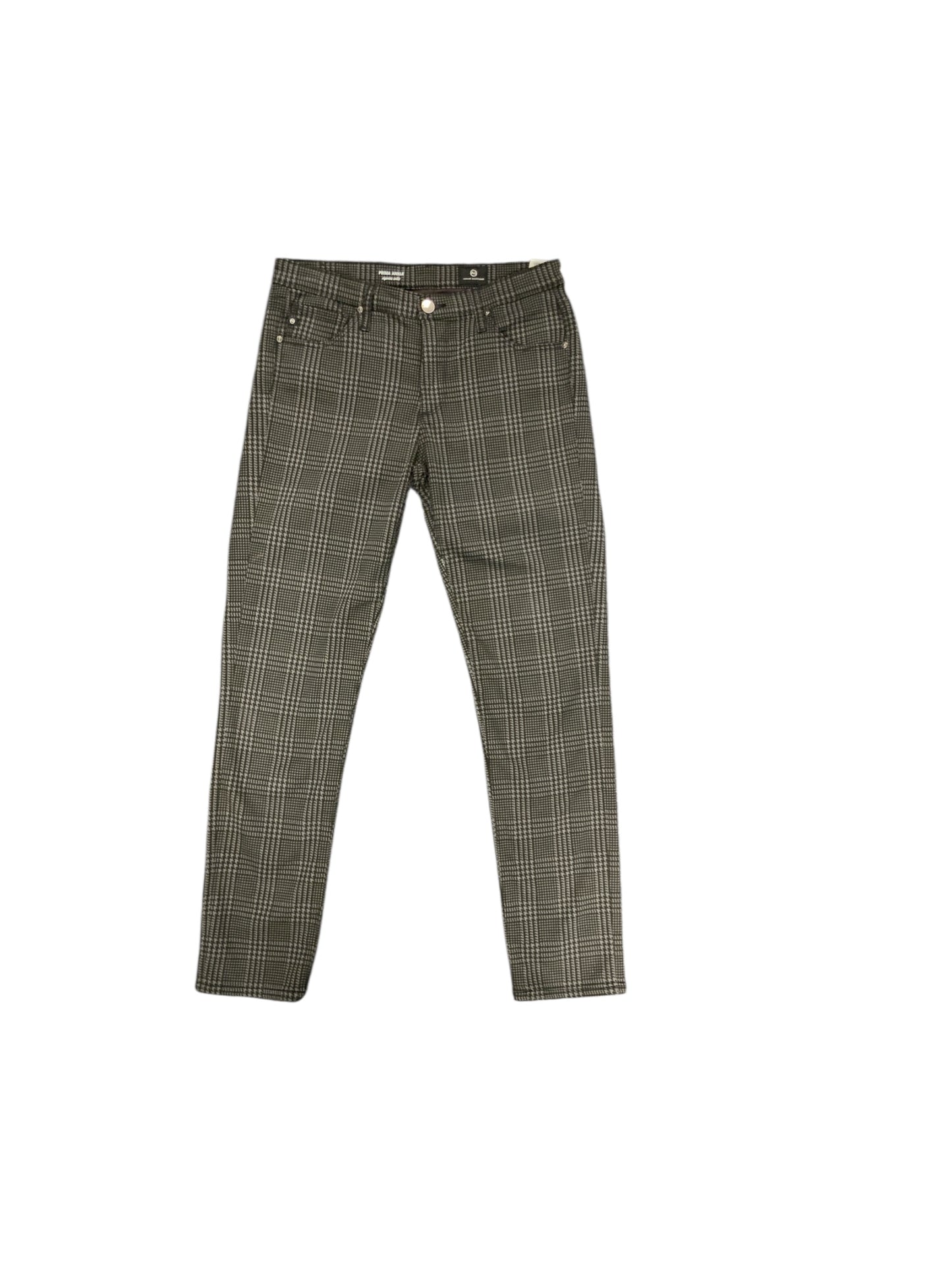 AG Women's 5Pkt Pant Gray Plaid 29R/8=M