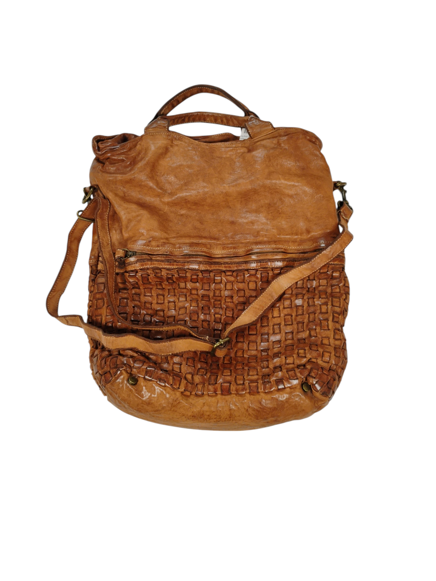 Langellotti Brown Leather Handbag