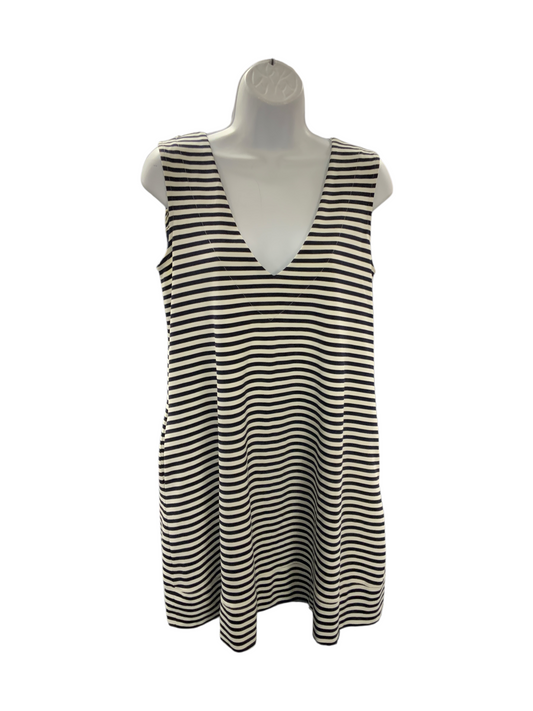 Hatch Woman Dress Navy White Stripe 0/S