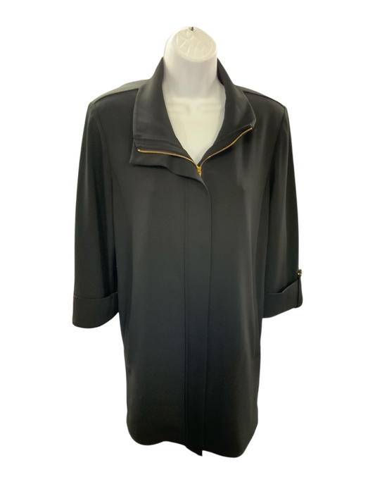 Ming Wang Women's Crepe Jacket Black M