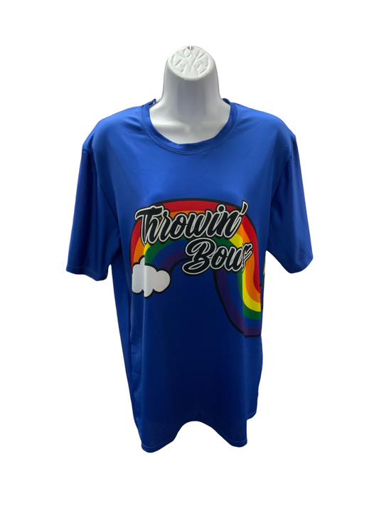 Nuvo Athletics Men's Throwin Bows Tee Royal XL M