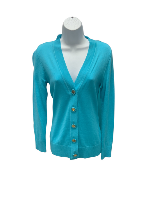 Tory Burch Women's Cardigan Aqua XS