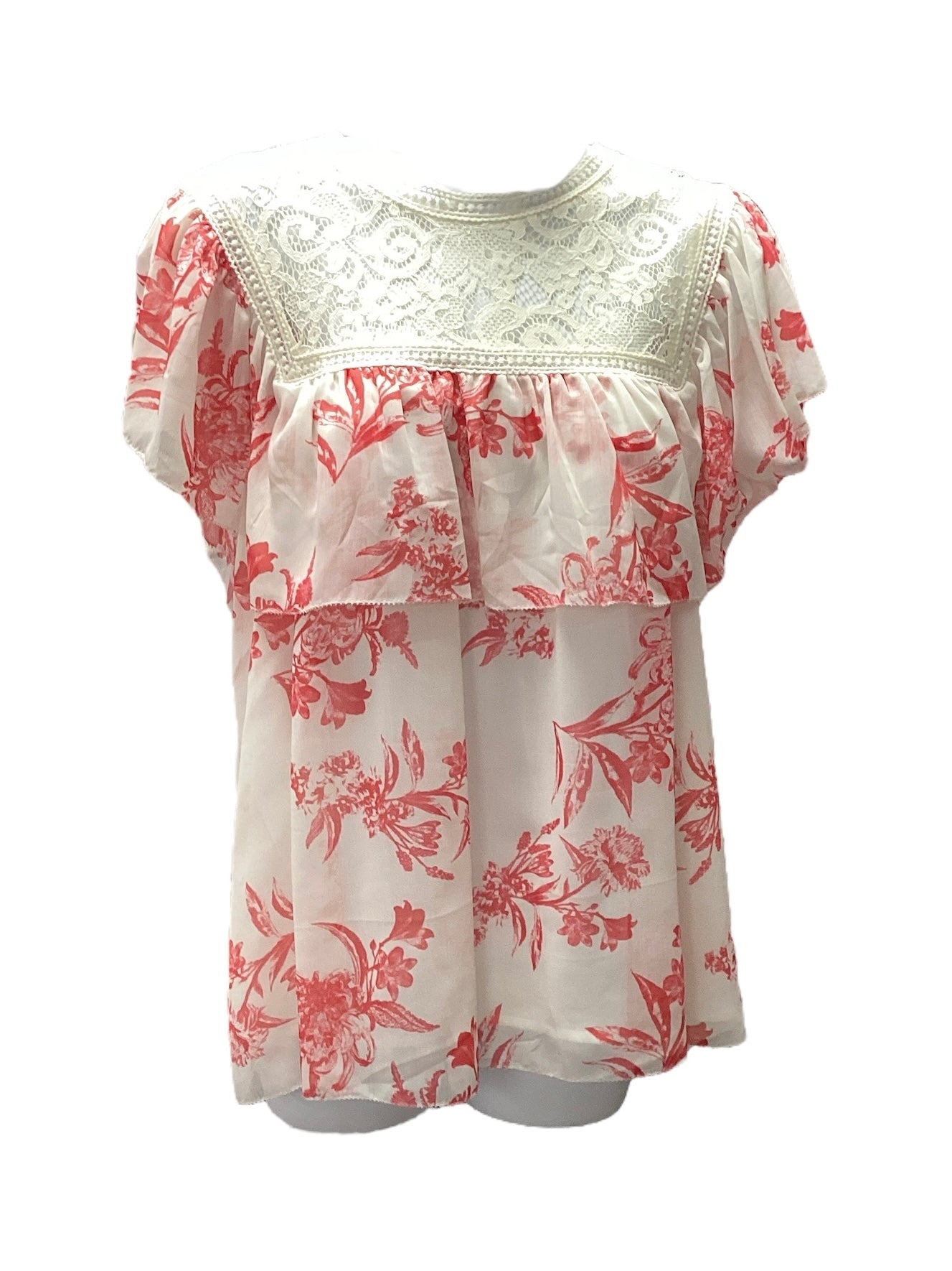 NWT Champagne & Strawberry Women's Blouse Red M