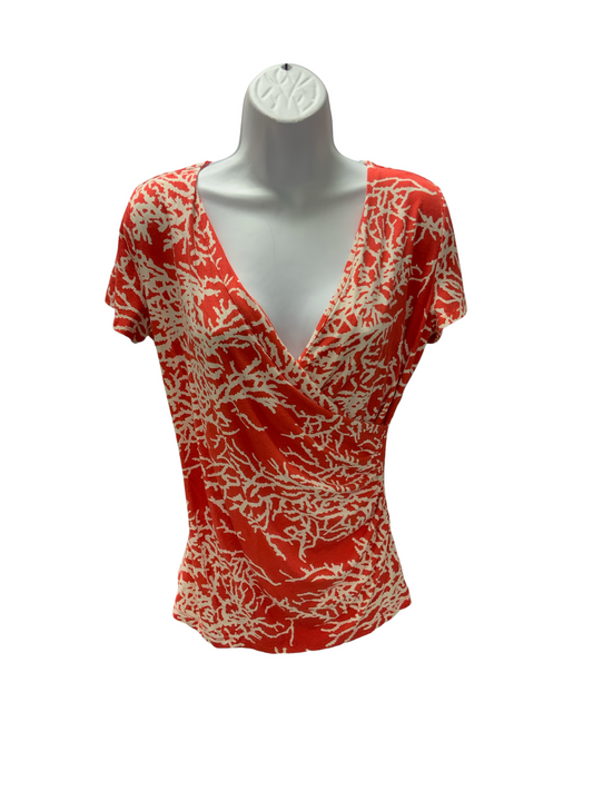 Talbots Women's Top Orange PM