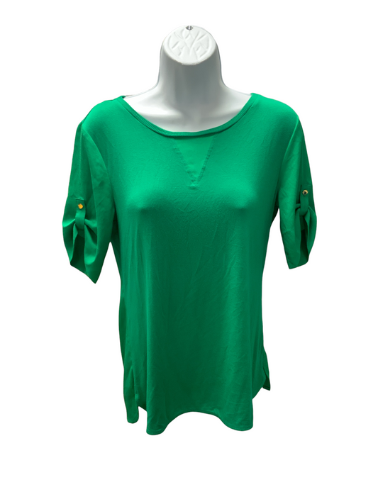 Calvin Klein Women's Top Green M