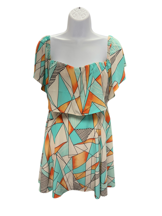 Do + Be Women's Strapless Aqua Dress S