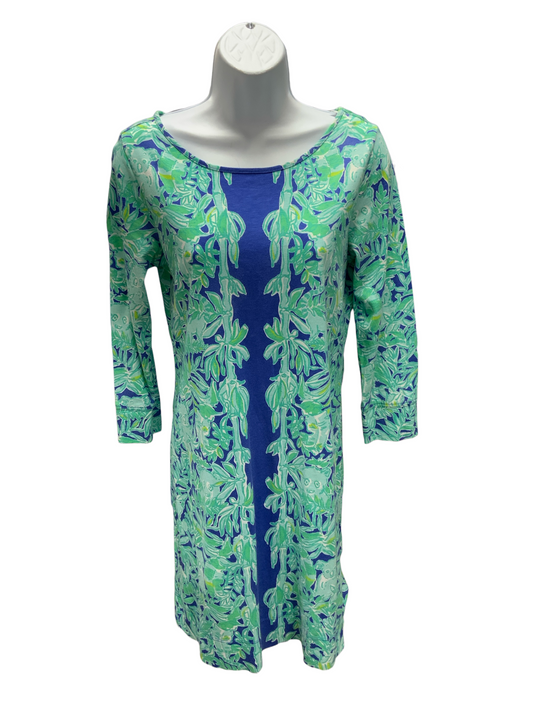 Lilly Pulitzer Knit 3/4 Dress Green S