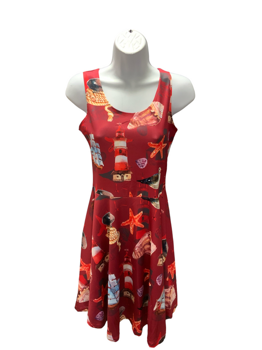 NEW CowCow Women's Dress Shell Red M